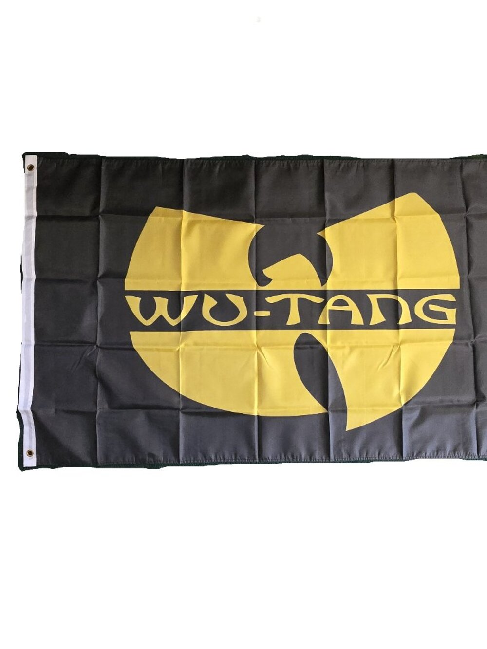 New Wu-Tang Clan Logo Flag Banner 3x5 Black Yellow W Symbol NEW